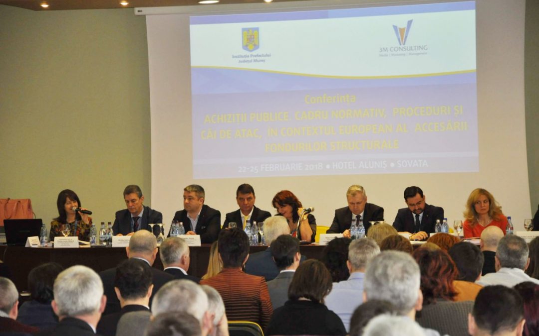 Conferinţa națională cu tema: „ACHIZIȚII PUBLICE. CADRU NORMATIV, PROCEDURI ȘI CĂI DE ATAC, ÎN CONTEXTUL EUROPEAN AL ACCESĂRII FONDURILOR STRUCTURALE”